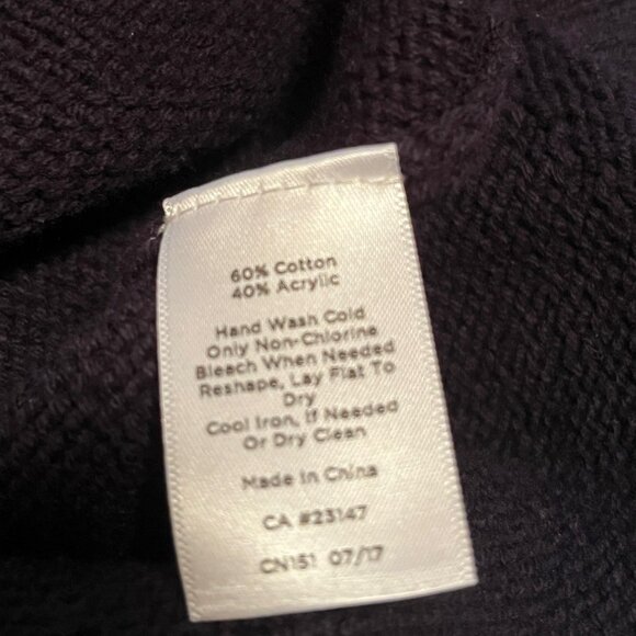 Talbots NWOT Black Fair Isle Cotton Blend Long Sleeve Sweater Size 1X - Picture 6 of 9